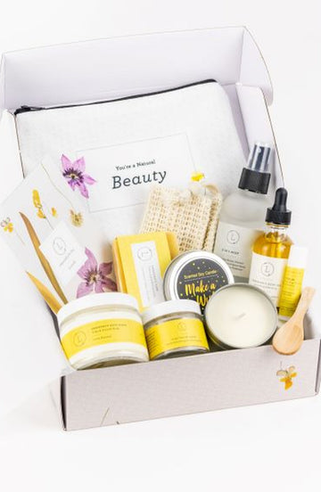 Citrus Care Package, Handmade Natural Bath and Body Gift Box