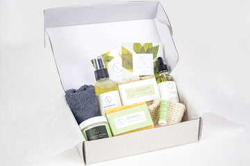 Fresh earthy Natural skincare set, Eucalyptus Men Grooming kit
