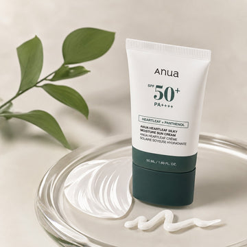 Crème solaire hydratante et soyeuse Anua Heartleaf SPF50+ PA++++ - 50 ml