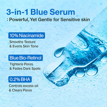 numbuzin No.3 Blue Bio-Retinol Pore Refining Serum 30ml-2