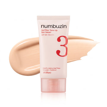 numbuzin No. 3 No Filter Tone-Up Beige Sun Serum SPF 50+ PA++++ Blur 50ml