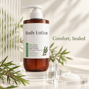 and by mixsoon Tea Tree AHA Retinol Body Lotion 500ml