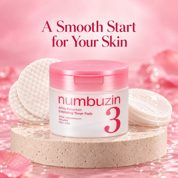 numbuzin No. 3 Bifida Bakuchiol Exfoliating Toner Pad 70 Pads