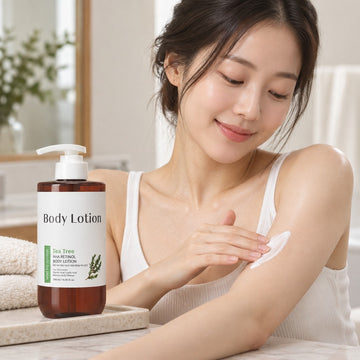 and by mixsoon Tea Tree AHA Retinol Body Lotion 500ml