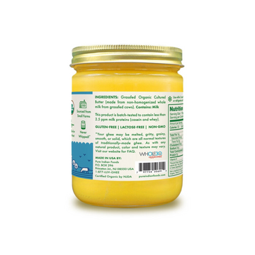 Cultured Ghee | Grass-Fed & Certified Organic Ayurvedic Ghee - Skincare Lab