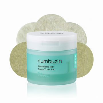 numbuzin No. 1 Centella Re-leaf Green Toner Pad 70 Pads