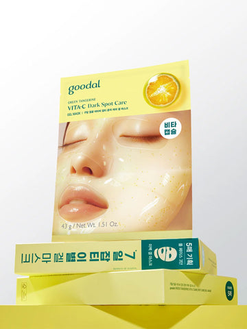 goodal Green Tangerine Vita C Dark Spot Care Gel Mask 43g / 5pcs