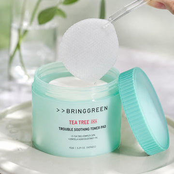BRING GREEN Tea Tree Cica Trouble Soothing Toner Pad 90 Pads