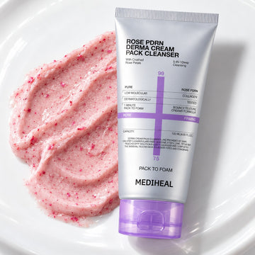 MEDIHEAL Rose PDRN Derma Cream Pack Cleanser 120ml