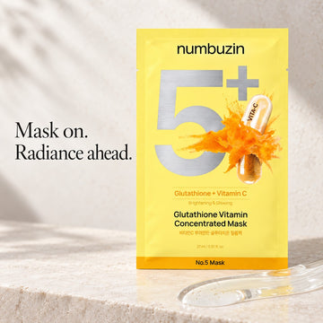 numbuzin No.5 Glutathione Vitamin Concentrated Mask 5 Sheets