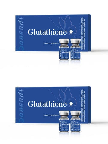 South Korea Sanendi Skin Care Vitamin C GSH Salmon DNA Skin Deep Moisturizing Repair Ampoule Face Essence Set 5x7ml Vials