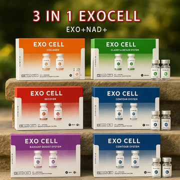 3 in 1 EXO Cell NAD+ Collagen Sanendi Face Care Essence GHKCU HA hydration Moisture Support Korean Skin Booster Serum