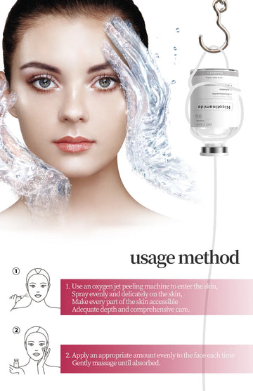 SANENDI Facial Skin Serum Ampoules Hydrating Brightening Skincare with Astaxanthin Copper Peptide PDRN Collagen Niacinamide HA