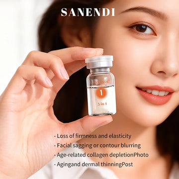 3 in 1 EXO Cell NAD+ Collagen Sanendi Face Care Essence GHKCU HA hydration Moisture Support Korean Skin Booster Serum