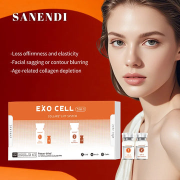 3 in 1 EXO Cell NAD+ Collagen Sanendi Face Care Essence GHKCU HA hydration Moisture Support Korean Skin Booster Serum