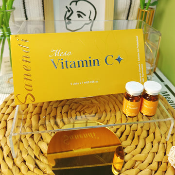 South Korea Sanendi Skin Care Vitamin C GSH Salmon DNA Skin Deep Moisturizing Repair Ampoule Face Essence Set 5x7ml Vials