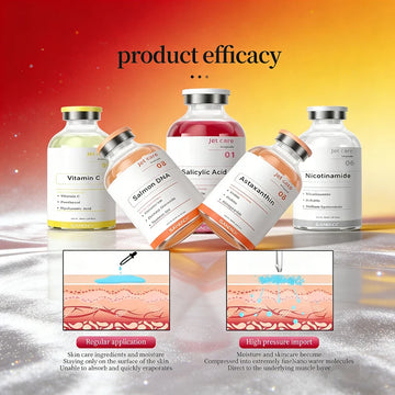 Copper Peptide PDRN Jet Peel Ampoules Serum Face Astaxanthin Collagen Niacinamide brighten HA