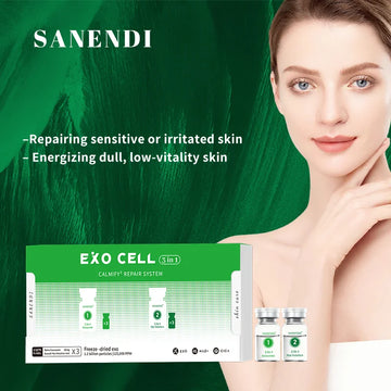 3 in 1 EXO Cell NAD+ Collagen Sanendi Face Care Essence GHKCU HA hydration Moisture Support Korean Skin Booster Serum