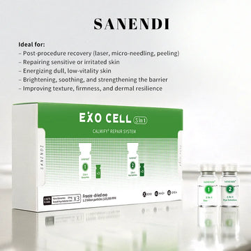 3 in 1 EXO Cell NAD+ Collagen Sanendi Face Care Essence GHKCU HA hydration Moisture Support Korean Skin Booster Serum