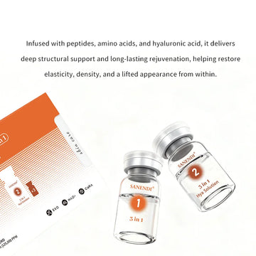 3 in 1 EXO Cell NAD+ Collagen Sanendi Face Care Essence GHKCU HA hydration Moisture Support Korean Skin Booster Serum