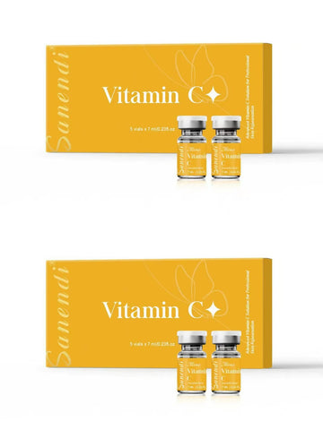 South Korea Sanendi Skin Care Vitamin C GSH Salmon DNA Skin Deep Moisturizing Repair Ampoule Face Essence Set 5x7ml Vials