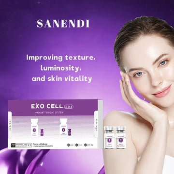 3 in 1 EXO Cell NAD+ Collagen Sanendi Face Care Essence GHKCU HA hydration Moisture Support Korean Skin Booster Serum