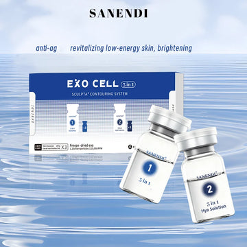 3 in 1 EXO Cell NAD+ Collagen Sanendi Face Care Essence GHKCU HA hydration Moisture Support Korean Skin Booster Serum