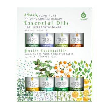 8 pack of 100% Pure Essential Aromatherapy Oils - Skincare Lab