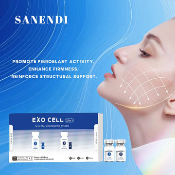 3 in 1 EXO Cell NAD+ Collagen Sanendi Face Care Essence GHKCU HA hydration Moisture Support Korean Skin Booster Serum