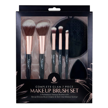 Complete Glam 7-Piece Makeup Brush Set - Skincare Lab