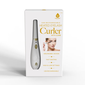 Rechargeable Heated Eyelash Curler with Comb - Skincare Lab