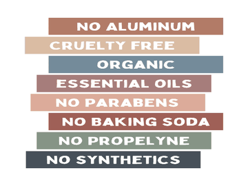 Organic Deodorant- Vanilla Musk Fragrance