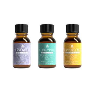 Aromatherapy Diffuser & Essential Oil Set -Ultrasonic Top 3 Oils - Skincare Lab