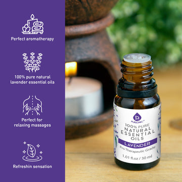 100% Pure & Natural Lavender Essential Oils - Skincare Lab
