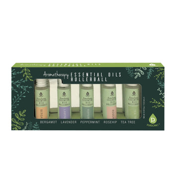 Aromatherapy Essential Oils Rollerballs (Bergamot, Lavender, Peppermint, Rosehip, Tea Tree) - Skincare Lab