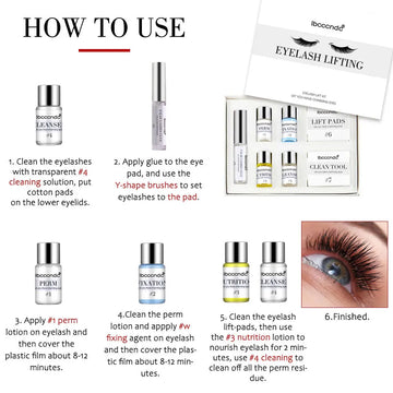 Pro Lash Lift Perming Eyelash Lifting Brow Lamination Kit Curling Eye lash Keratin Perming Lotion for Home Use