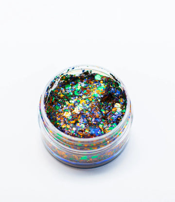Paillettes pour le visage aux couleurs de l'école