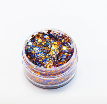 Paillettes pour le visage aux couleurs de l'école