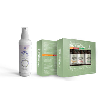 Aromatherapy Mood & Ambiance Bundle: Essential Oils + Mist Spray