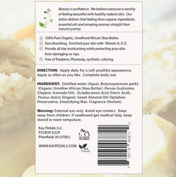 Oatmeal and Honey Organic Body Lotion | Shea Butter Natural Body Cream | Aromatherapy Scented Lotion | Hydrating Organic Skincare