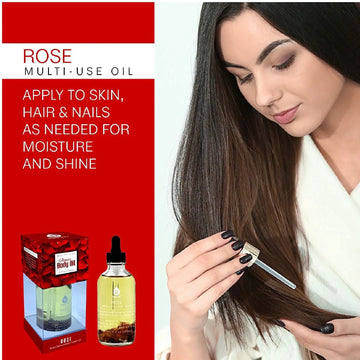 Rose flower Multi Use Body Oils 4 Oz - Skincare Lab
