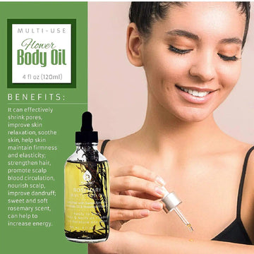 Rosemary Flower Multi Use Body Oils 4 Oz - Skincare Lab