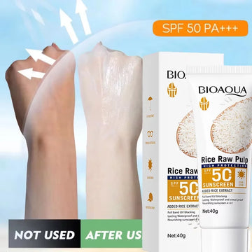 Face & Body Sunscreen SPF 50+ Facial Sunblock UVA & UVB Protection Sunblocking Cream Non-Greasy Anti Aging for Summer Beach 40g