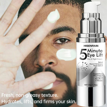 Under Eye Cream, Caffeine & Retinol, Anti-Aging, 5 Minutes Lifting Effect, Dark Circles, Puffiness, Wrinkles.