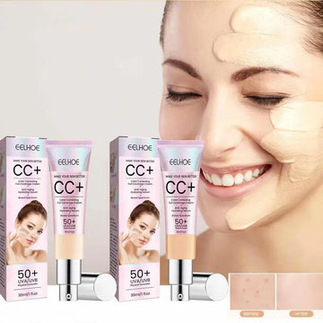 Summer Facial Isolation Sun Protection Sunscreen Cream Oil Control Block Lotion Sunscreen Blue-Light Healthy Skin Care SPF 50+