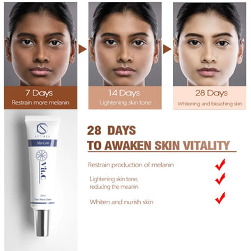 Korean Best Bleaching Brightening Face Whitening Cream for Dark Skin for Women