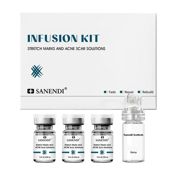 MicroInfusion Serum for Face With Stamp Hyaluronic acid Moisturize Firming Texture Anti Aging Home Care Kit Essence All Skin