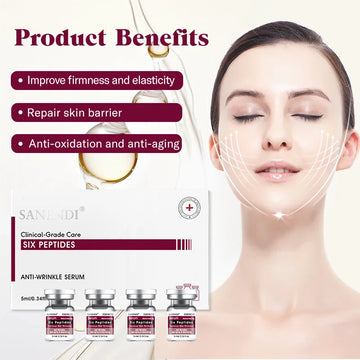 Six Peptide Ampoule Hyaluronic acid Serum for Face Dr.Pen SNAIL ACNE Solution Repair Moisturizing Skin Care Korean