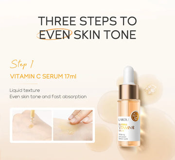 3pcs/set LAIKOU Vitamin C 24K Golden Sakura Skin Care Sets Face Cream Serum Eye Cream Moisturizing Anti Wrinkles Face Care Kit