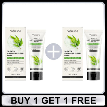 Salicylic Face Care Set Cleansing Pores Cleanser Moisturizing Toner Oil Control Serum Anti Acne Face Cream Smoothing Skin Care